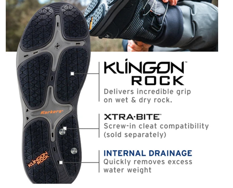 Chrome Lite Boot w/ Fixed Kling-On Rock Soles