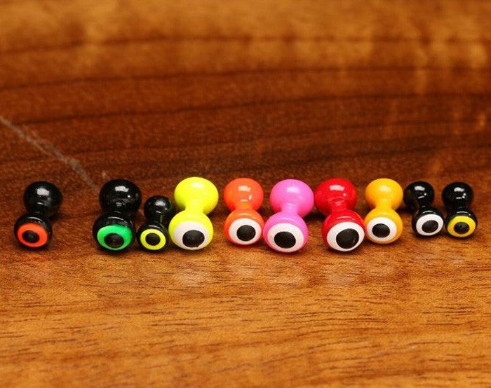 DOUBLE PUPIL BRASS EYES 10pk