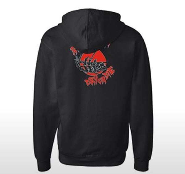 DRY OR DIE ZIP HOODIE BLACK