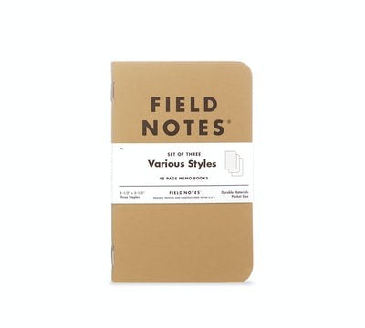 FIELD NOTES: ORIGINAL KRAFT 3 Pack