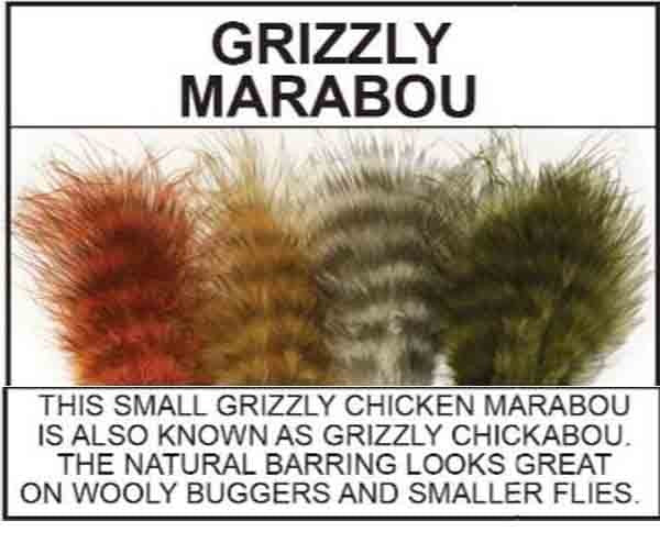 Grizzly Marabou from Wapsi