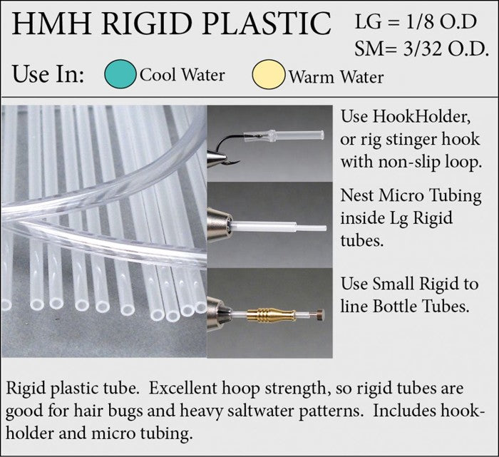 RIGID PLASTIC TUBES 10pack