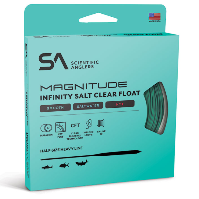 MAGNITUDE SMOOTH INFINITY SALT 12' CLEAR FLOAT TIP