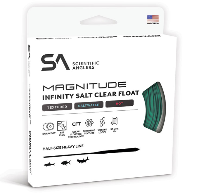 MAGNITUDE TEXTURED INFINITY SALT 12' CLEAR FLOATING TIP