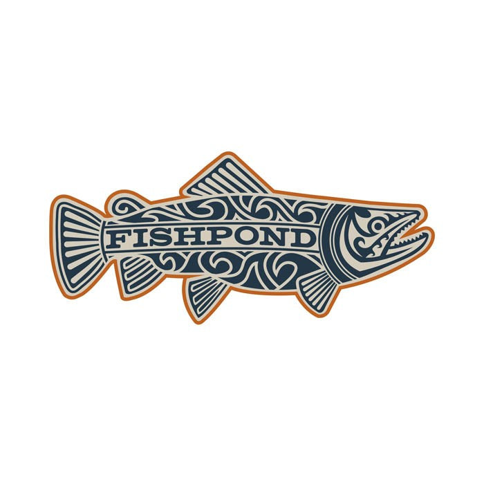 Maori Trout Sticker Overcast 7 inch