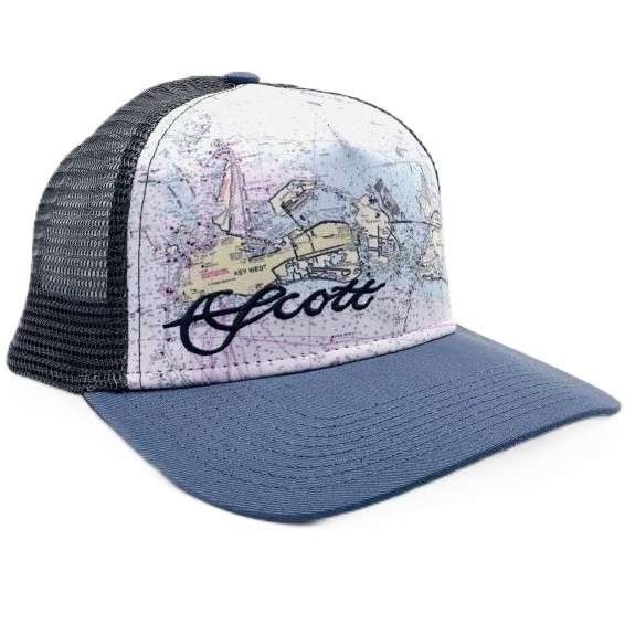 MESH HAT WITH FLORIDA KEYS MAP