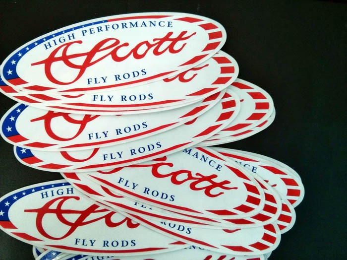 Scott American Flag Oval Sticker