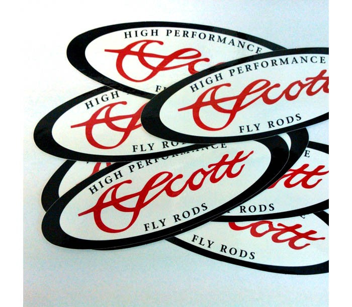 Scott Oval Sticker 6"x 2"