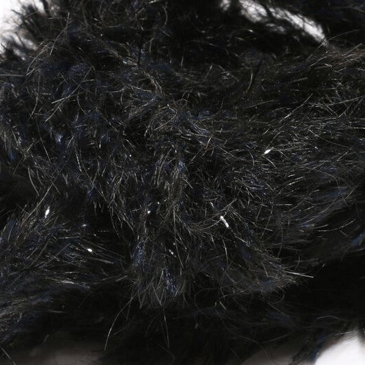 SPECKLED BLACK MOHAIR SCRUFF