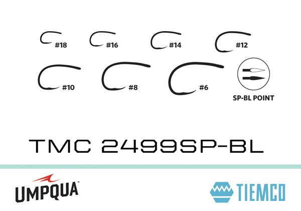 Tiemco TMC2499SP-BL size 6-18