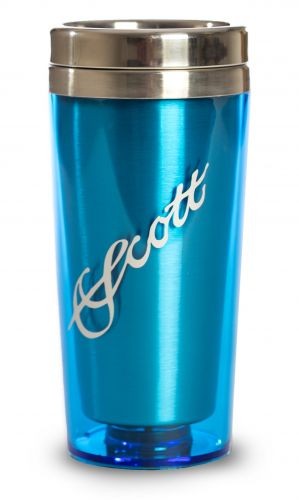 Travel Mug with Silver Scott Logo