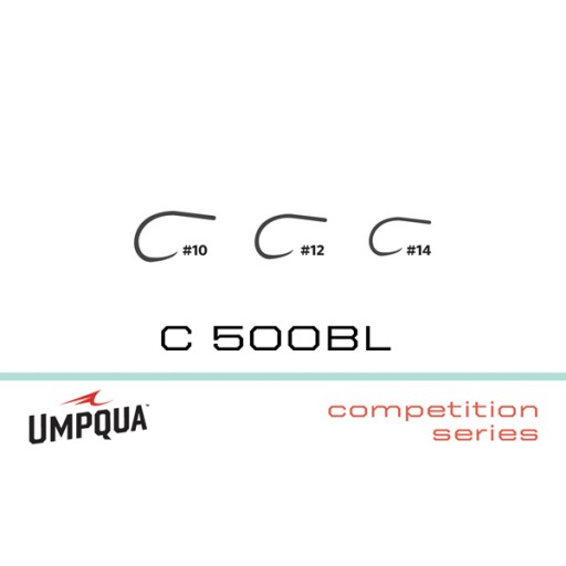 Umpqua C500BL Competition SERIES size 10-14 Bob Marriott's